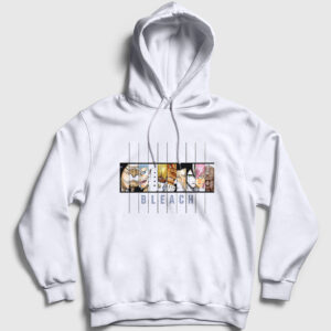 Espada Anime Bleach Kapşonlu Sweatshirt beyaz