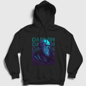 Evolution Evrim Charles Darwin Kapşonlu Sweatshirt