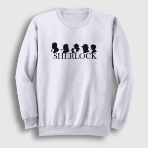 Evolution Sherlock Holmes Sweatshirt beyaz