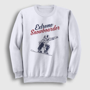 Extreme Snowboarder Hediye Kayak Sweatshirt