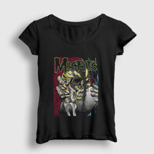 Eyeball Misfits Kadın Tişört siyah