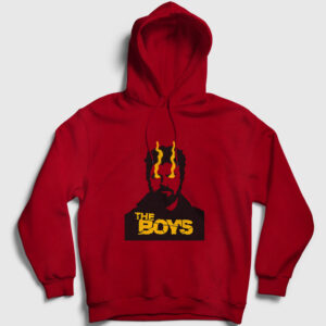 Eyes Billy Butcher The Boys Kapşonlu Sweatshirt kırmızı