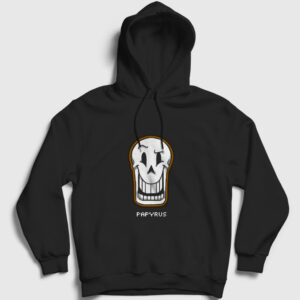 Face Papyrus Undertale Kapşonlu Sweatshirt