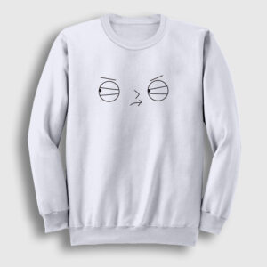 Face Stewie Griffin Family Guy Sweatshirt beyaz