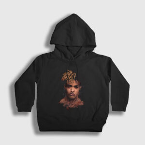 Face XXXTentacion Çocuk Kapşonlu Sweatshirt siyah