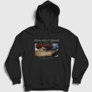 Fallen Angel Ressam Alexandre Cabanel Kapşonlu Sweatshirt siyah