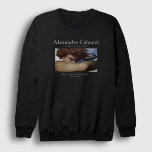 Fallen Angel Ressam Alexandre Cabanel Sweatshirt siyah