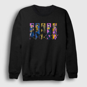 Family Anime Jojo Sweatshirt siyah