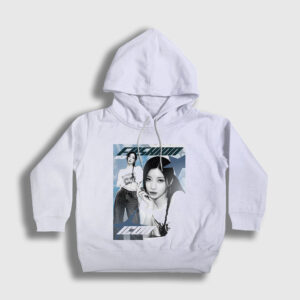 Fashion Asa Babymonster Çocuk Kapşonlu Sweatshirt beyaz
