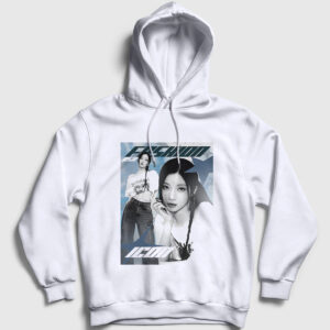 Fashion Asa Babymonster Kapşonlu Sweatshirt beyaz