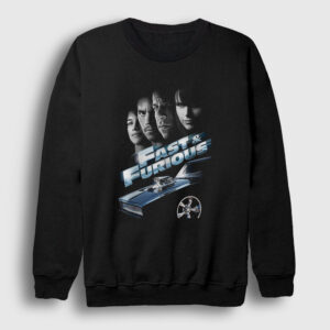 Fast And Furious Hızlı ve Öfkeli Film Sweatshirt siyah