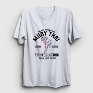 Fight Culture Mma Ufc Muay Thai Tişört beyaz