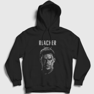 Fight Reacher Alan Ritchson Kapşonlu Sweatshirt siyah