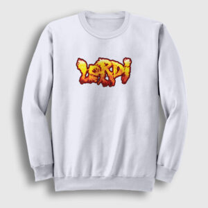 Fire Logo Lordi Sweatshirt beyaz