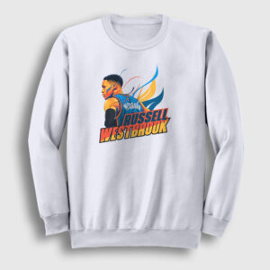 Fire Russell Westbrook Sweatshirt beyaz