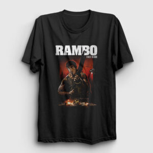 First Blood Film Rambo Tişört siyah