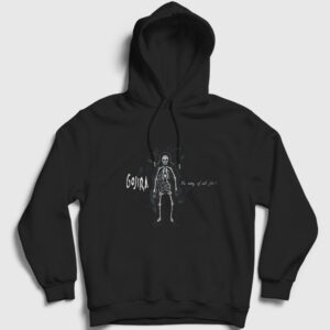 Flesh Gojira Kapşonlu Sweatshirt siyah