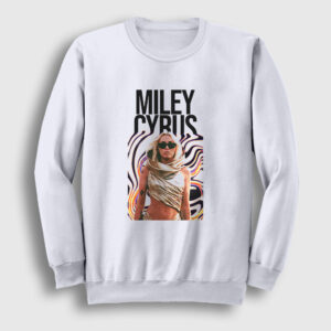 Flowers Miley Cyrus Sweatshirt beyaz