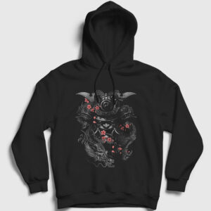 Flowers Samurai Samuray Kapşonlu Sweatshirt siyah