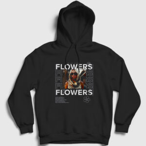 Flowers V2 Miley Cyrus Kapşonlu Sweatshirt siyah