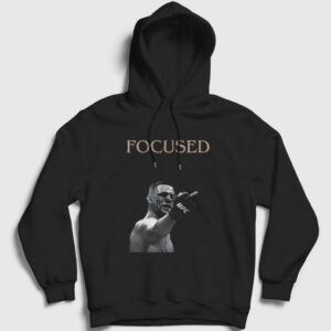 Focused Nate Diaz Mma Ufc Kapşonlu Sweatshirt siyah