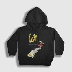 Follow The Leader Metal Korn Çocuk Kapşonlu Sweatshirt siyah