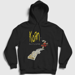 Follow The Leader Metal Korn Kapşonlu Sweatshirt siyah