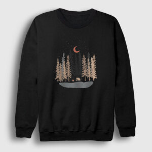 Forest Camper Kamp Sweatshirt siyah