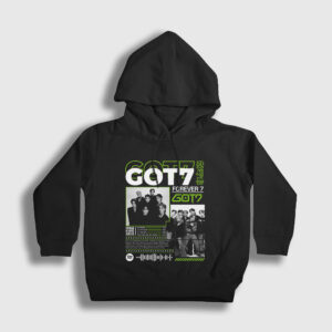 Forever Pop Got7 Çocuk Kapşonlu Sweatshirt siyah