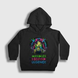 Frankenstein Girls Mindless Self Indulgence Çocuk Kapşonlu Sweatshirt Siyah