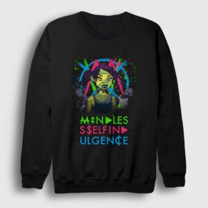 Frankenstein Girls Mindless Self Indulgence Sweatshirt Siyah