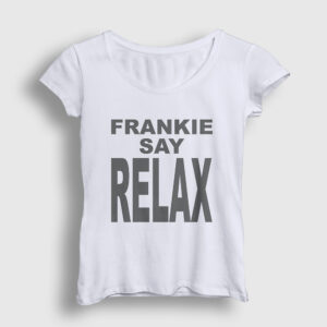 Frankie Say Relax Ross Dizi Friends Kadın Tişört beyaz