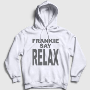 Frankie Say Relax Ross Dizi Friends Kapşonlu Sweatshirt beyaz