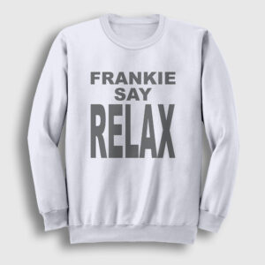 Frankie Say Relax Ross Dizi Friends Sweatshirt beyaz