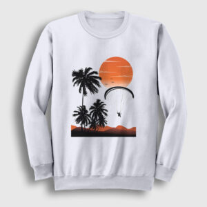 Freedom Sunset Paragliding Sweatshirt beyaz