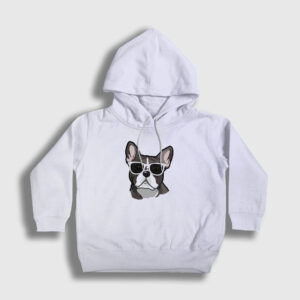 French Bulldog Köpek Çocuk Kapşonlu Sweatshirt