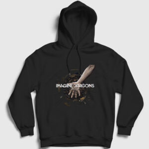 Friction Imagine Dragons Kapşonlu Sweatshirt siyah