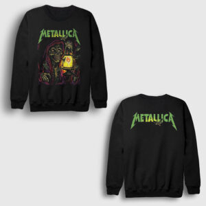 Gas Lamp Metallica Sırt Baskılı Sweatshirt siyah