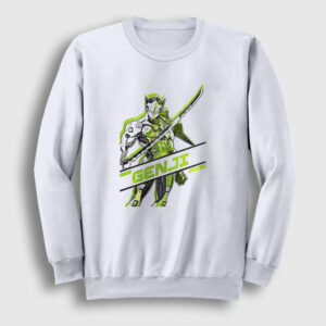 Genji Oyun Overwatch Sweatshirt beyaz