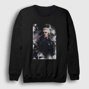 Geralt Of Rivia Dizi Witcher Sweatshirt siyah