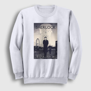 Get Sherlock Holmes Sweatshirt beyaz