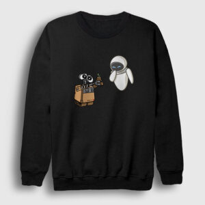 Gift Wall E Eve Sweatshirt siyah