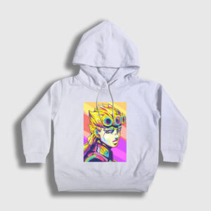 Giorno Giovanna Anime Jojo Çocuk Kapşonlu Sweatshirt