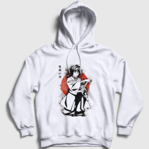 Giyu Tomioka V2 Anime Demon Slayer Kimetsu No Yaiba Kapşonlu Sweatshirt beyaz