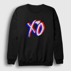 Glitch Xo The Weeknd Sweatshirt siyah