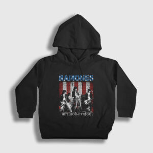 Go Ramones Çocuk Kapşonlu Sweatshirt siyah