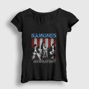 Go Ramones Kadın Tişört siyah