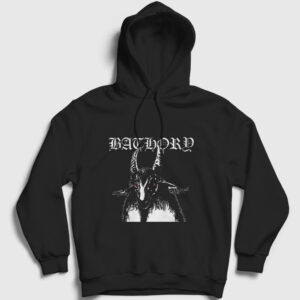 Goat Bathory Kapşonlu Sweatshirt siyah