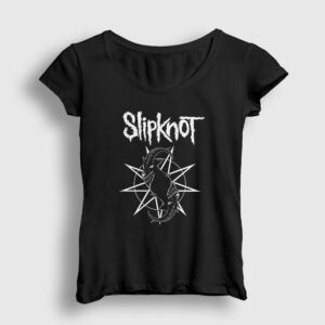 Goat Logo Slipknot Kadın Tişört siyah