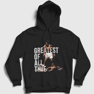 Goat Muhammed Ali Kapşonlu Sweatshirt siyah